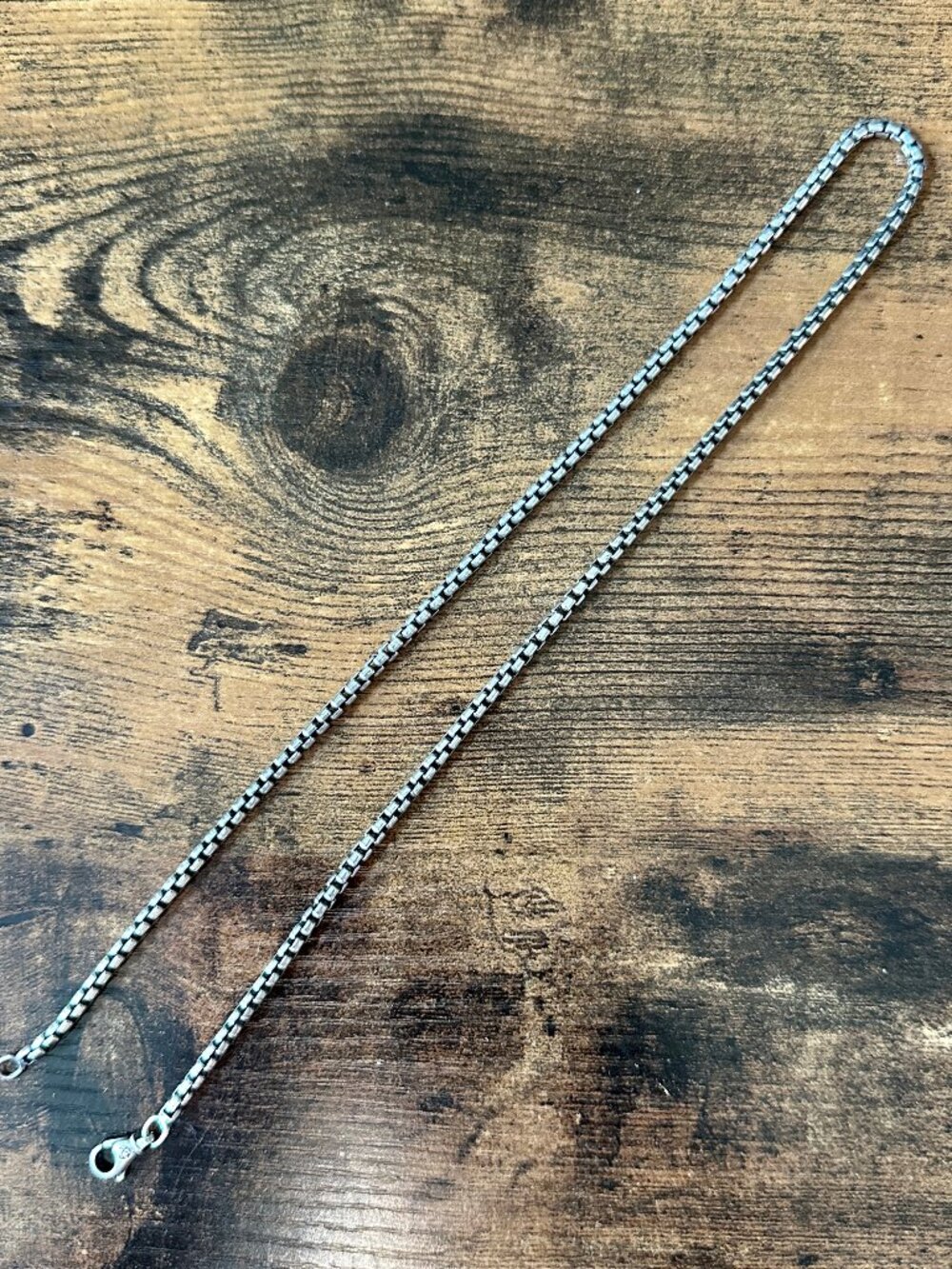 David Yurman Medium Box Chain Necklace in Sterling Silver - 3.6mm - 20" - Picture 9 of 11